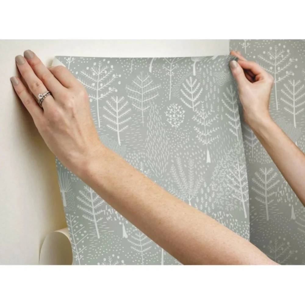 RoomMates Peel & Stick ‘Folklore Trees’ Wallpaper